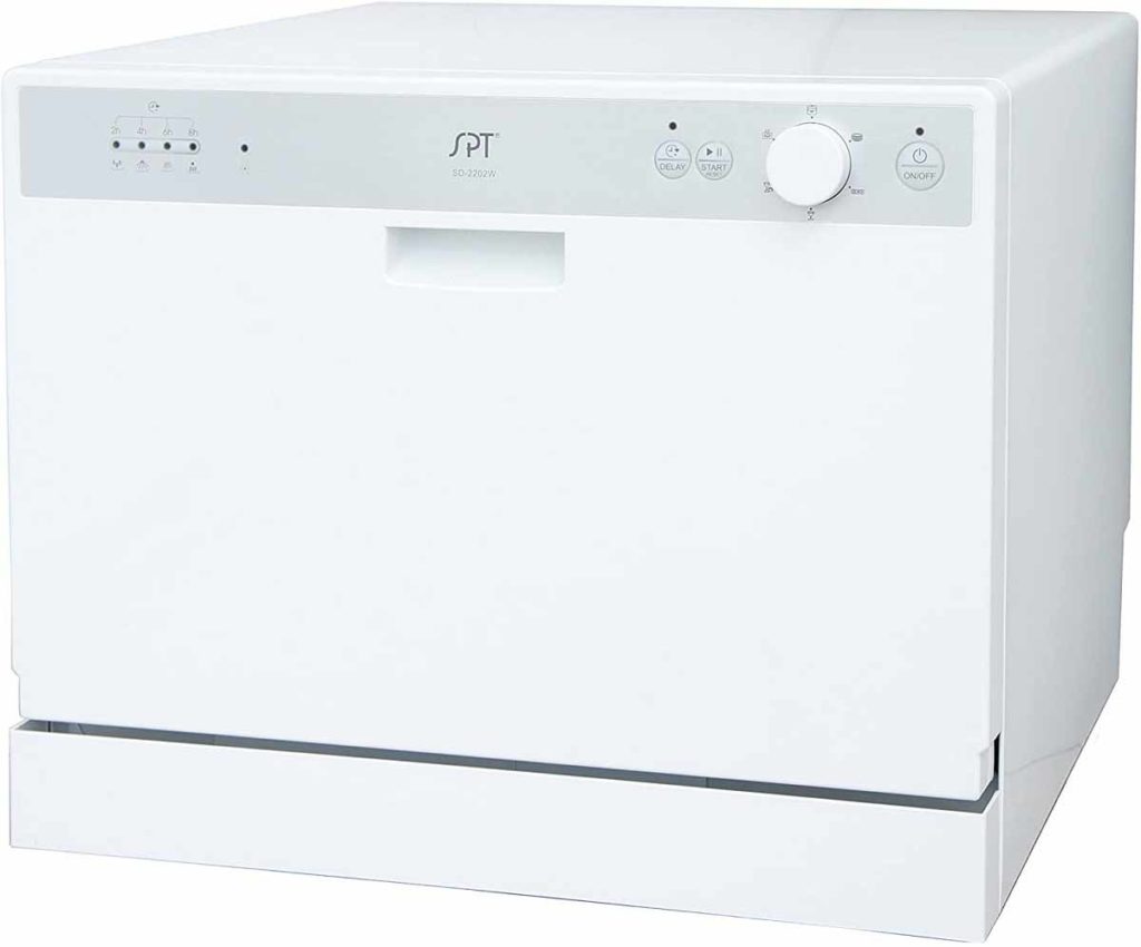  SPT Countertop Dishwasher SD-2202W - White Color