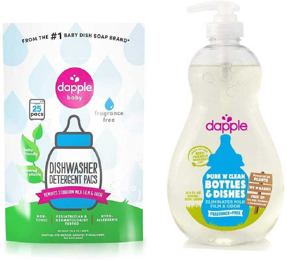 Dapple Baby Bottle & Dish Liquid - Dishwasher Detergent Pacs
